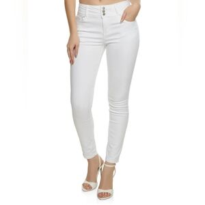 WAX Jean Collection 3 Button Skinny Jeans / White / Sz 20 / NWT